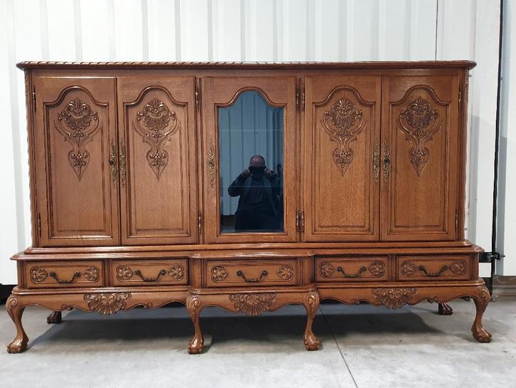 Prachtige Chippendale Stijl Buffetkast. Levering mogelijk., Huis en Inrichting, Kasten | Buffetkasten, Gebruikt, 100 tot 150 cm