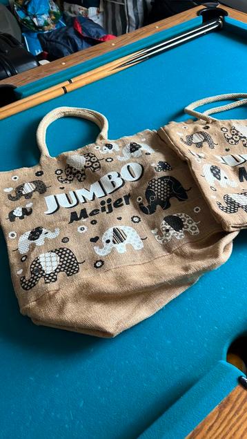 Tassen/shoppers Jumbo juten stevig beschikbaar voor biedingen