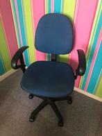 Leuke blauw/zwarte bureaustoel, Huis en Inrichting, Blauw, Gebruikt, Ophalen of Verzenden