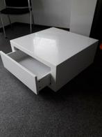 2x Witte Salontafel 70x70 met Lade, Huis en Inrichting, Tafels | Salontafels, Ophalen, Overige materialen, Gebruikt, 50 tot 100 cm