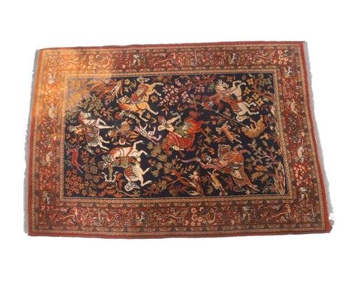 Zeldzaam Perzisch Tapijt Tabriz Iran, Antiek en Kunst, Antiek | Kleden en Textiel, Ophalen of Verzenden