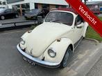 Volkswagen Kever Cabrio Orgineel NL BELASTING EN APK VRIJ, Auto's, Oldtimers, Achterwielaandrijving, Cabriolet, Volkswagen, Wit