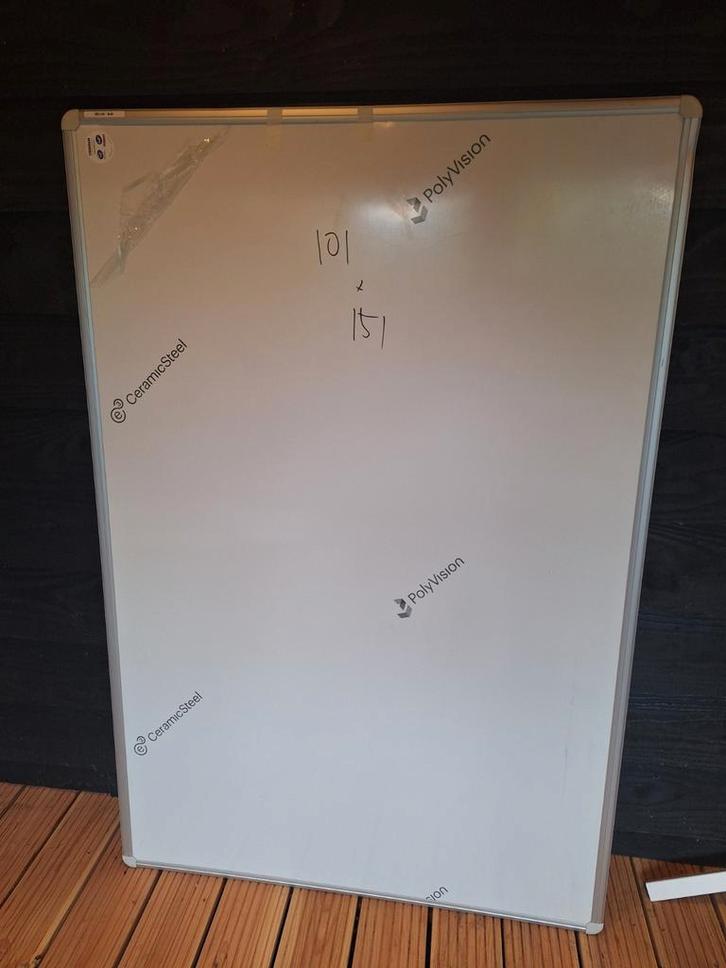Whiteboard magnetisch 101x151, Huis en Inrichting, Woonaccessoires | Memoborden, Zo goed als nieuw, Magneetbord, Ophalen