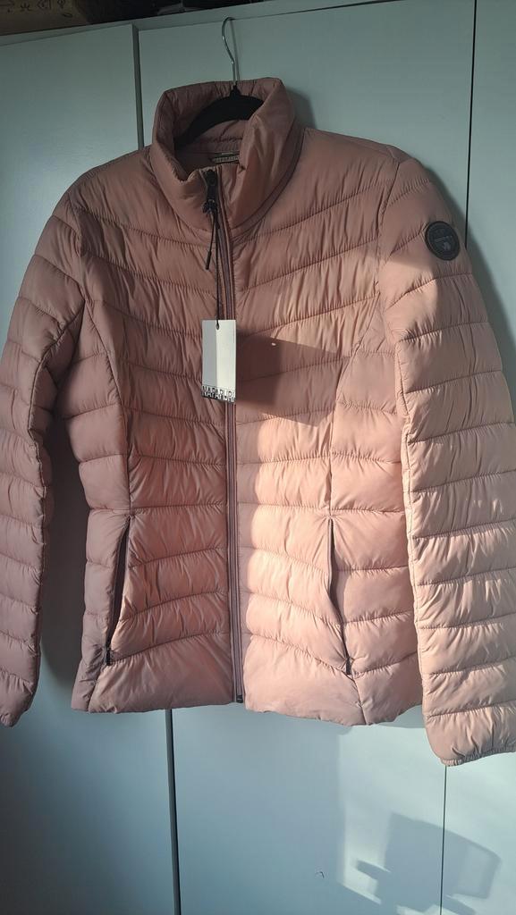 Napapijri Aerons Damesjas Roze tussenjas - Maat L, Kleding | Dames, Jassen | Winter, Zo goed als nieuw, Maat 42/44 (L), Roze, Ophalen of Verzenden