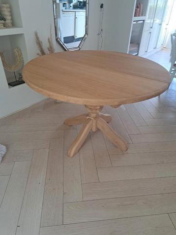 Ronde uitschuifbare bolpoot eettafel in landelijke style beschikbaar voor biedingen