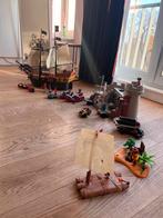 Playmobil Super Set - Piratenschip, Fort, Kanonnen, Bootjes, Ophalen of Verzenden, Zo goed als nieuw, Complete set