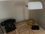 Bankierslamp / bureaulamp / notarislamp, Huis en Inrichting, Lampen | Tafellampen, Ophalen of Verzenden, Zo goed als nieuw, Glas