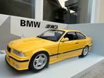 1:18 BMW E36 M3 Coupe Dakar Yellow 1996 UT Models 180 022300, Hobby en Vrije tijd, Modelauto's | 1:18, UT Models, Auto, Ophalen of Verzenden