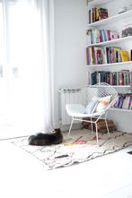 Bertoia diamond fauteuil totaal wit gelakt structuur wit kus, Bertoia, Verzenden, Minder dan 75 cm, Nieuw