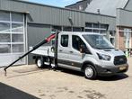 Ford Transit 350 2.0 TDCI L3 DC Laadkraan Telefoonverbinding, Auto's, 4 cilinders, 7 stoelen, Bedrijf, Ford