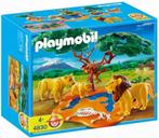 Playmobil leeuwenfamilie met apen 4830, Ophalen of Verzenden, Zo goed als nieuw, Complete set
