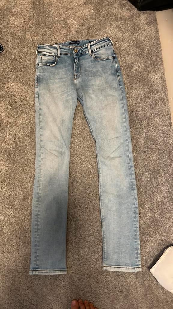 Scotch&Soda Broek Tigger 152, Kleding | Heren, Broeken en Pantalons, Zo goed als nieuw, Maat 46 (S) of kleiner, Blauw, Ophalen of Verzenden