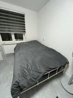 ikea metalen bed frame, Wit, Tweepersoons, Ophalen of Verzenden, Zo goed als nieuw