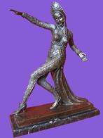 Art Nouveau: bronzen beeld Claude Mirval., Ophalen, Brons
