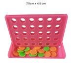 4 op een rij spel , roze mini reisspel. strategisch denkspel, Een of twee spelers, Nieuw, Ophalen of Verzenden, Funtoys