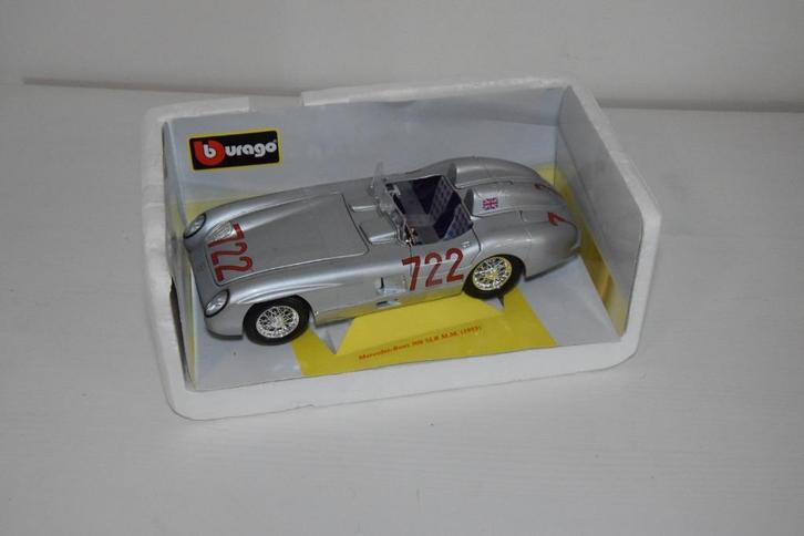 Bburago: Mercedes Benz 300 SLR M.M. (1955), Hobby en Vrije tijd, Modelauto's | 1:18, Zo goed als nieuw, Auto, Bburago, Ophalen of Verzenden