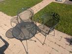 Bistro setje, tafel en 2 stoelen., Tuin en Terras, Ophalen, Zo goed als nieuw, 2 zitplaatsen, Tuinset