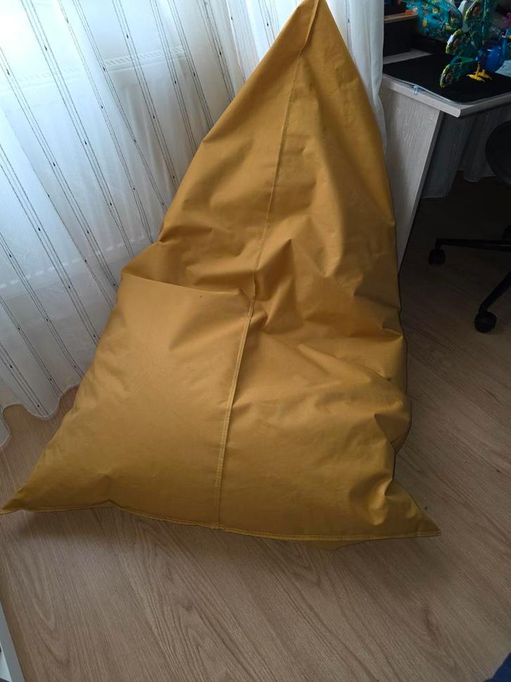 Gele Zitzak - Comfortabel Relaxen!, Huis en Inrichting, Zitzakken, Zo goed als nieuw, Zitzak, Geel, Ophalen