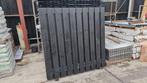 Zwart gespoten tuinscherm gladgeschaafd 21 planks privacy, Tuin en Terras, Schuttingen, Ophalen, 1 tot 2 meter, Minder dan 3 meter