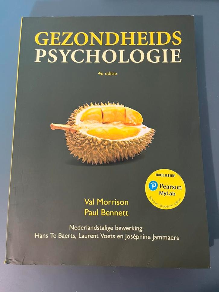 Gezondheidspsychologie 4e editie Toegepaste psychologie, Boeken, Studieboeken en Cursussen, Zo goed als nieuw, HBO, Ophalen of Verzenden