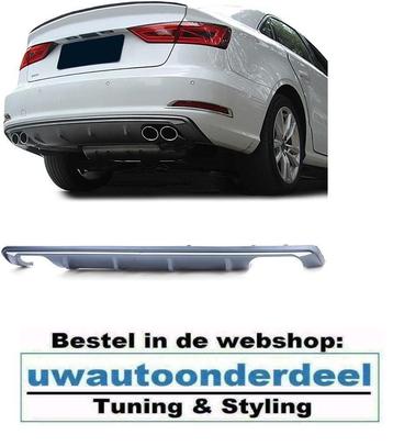 S3 Look Diffusser 2 x uitlaat Voor Audi A3 8V Limousine beschikbaar voor biedingen