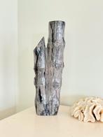 Groot statement piece versteend hout in bamboe vorm, Verzamelen, Mineralen en Fossielen, Ophalen of Verzenden, Fossiel