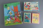 Domino, puzzel en 2x kwartet Donald Duck en Mickey Mouse, Ophalen of Verzenden, Zo goed als nieuw