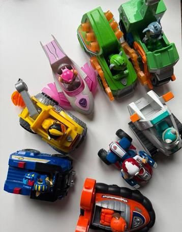 (Grote) Paw Patrol auto’s 8 stuks zo goed als nieuw  beschikbaar voor biedingen