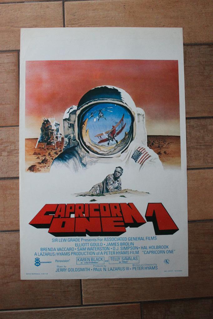 filmaffiche Capricorn One 1977 filmposter, Verzamelen, Posters, Zo goed als nieuw, Film en Tv, A1 t/m A3, Rechthoekig Staand, Ophalen of Verzenden
