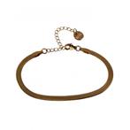 16cm x 21mm Armband Dames Verguld RVS Platte Slangenarmband, Staal, Birgitta-Gracht 33, 6465 EL Kerkrade, Nederland, Verzenden