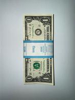 100x $1 Amerikaanse biljetten - Serie L7465433J, Postzegels en Munten, Munten en Bankbiljetten | Verzamelingen, Ophalen of Verzenden