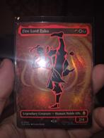 MTG Avatar - fire lord Zuko (Neon Ink), Ophalen of Verzenden, Nieuw, Losse kaart, Foil
