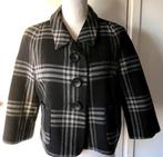 Turnover kort wollen jasje halflange mouwen 38/40, Maat 38/40 (M), Verzenden, Zwart, Turnover