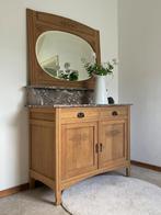 Vintage wasmeubel brocante toiletmeubel commode dressoir, Ophalen, Gebruikt, 100 tot 150 cm, Eikenhout