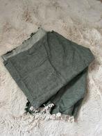 Groen geweven plaid, Huis en Inrichting, Woonaccessoires | Plaids en Woondekens, Ophalen of Verzenden, Nieuw