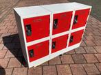 Lockers rood stapelbaar, Huis en Inrichting, Kasten | Lockerkasten, Gebruikt, Ophalen
