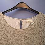Anna van Toor grijs volledig kanten jurk 3/4 mouw M nr 39611, Kleding | Dames, Jurken, Maat 38/40 (M), Anna van Toor, Anna van Toor