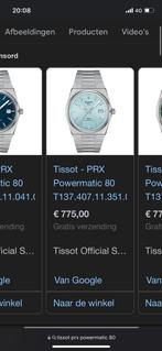 Tissot PRX 80 Powermatic, Sieraden, Tassen en Uiterlijk, Horloges | Antiek, Staal, Ophalen of Verzenden, Tissot