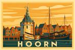 Hoofdtoren Hoorn Art Deco A3 Poster, Ophalen of Verzenden