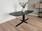 Enzo Luca Eettafel - Zwart Eiken, Ophalen, 100 tot 150 cm, 200 cm of meer, Zo goed als nieuw