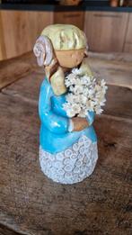 Zweeds bloemenmeisje vintage keramiek Jie Gantofta Britt, Antiek en Kunst, Ophalen of Verzenden