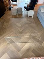 Glazen design tafel Fiam Italy, Ophalen, 50 tot 100 cm, Zo goed als nieuw, Minder dan 50 cm