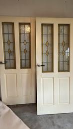 Glas in lood binnen deuren 2 stuks, ~ 202x82 cm, Ophalen, Gebruikt, 80 tot 100 cm, Binnendeur