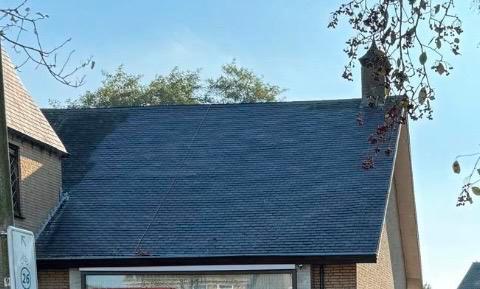 Engelse leien ongeveer 400m2, Doe-het-zelf en Verbouw, Dakpannen en Dakbedekking, Zo goed als nieuw, Dakpannen, Steen of Klei