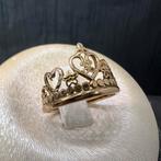 21 karaat gouden ring kroon model, Sieraden, Tassen en Uiterlijk, Ringen, 20 of groter, Heer, Ophalen of Verzenden, Zo goed als nieuw