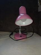 Roze bureaulamp, Huis en Inrichting, Lampen | Tafellampen, Minder dan 50 cm, Overige materialen, Zo goed als nieuw, Ophalen
