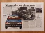 Advertentie Posterformaat Mercedes-Benz MB200 MB280E 1976, Ophalen of Verzenden, Zo goed als nieuw, Mercedes