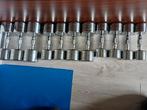 Chrome dumbbells 3x12 2x10 2x8 2x6 2x5 kg, Ophalen, Gebruikt, Borst, Dumbbell