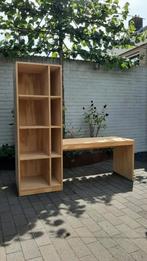 2 mooie half hoge houten kasten, met demontabel bureau, Huis en Inrichting, Kasten | Boekenkasten, Ophalen, Minder dan 50 cm, Met deur(en)