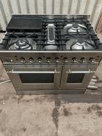 Boretti gasfornuis rvs, Ophalen, 60 cm of meer, Zo goed als nieuw, Gas